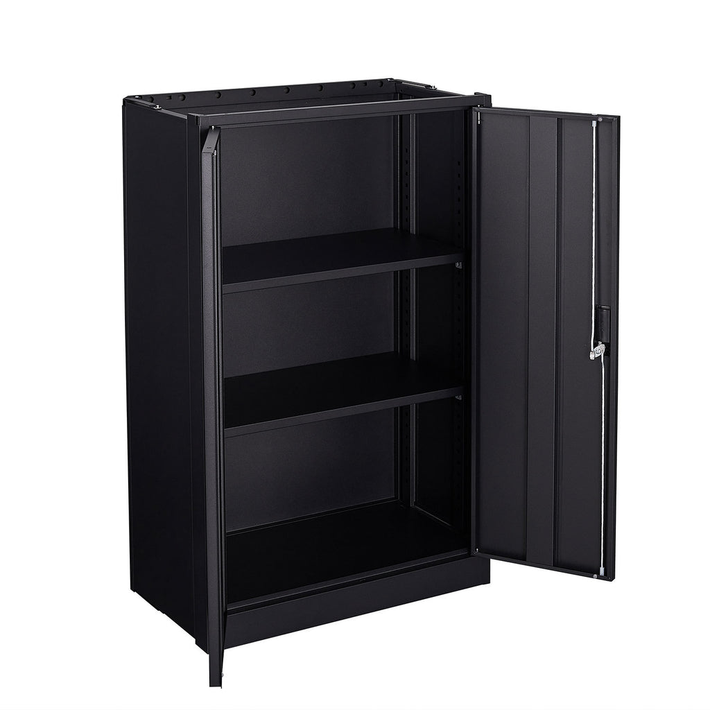 Office filing locker black metal finish