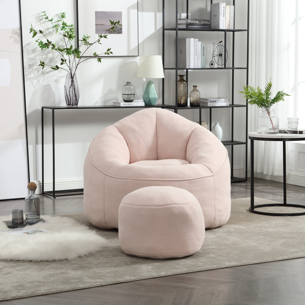 Bean bag sofa chair with footrest product overview