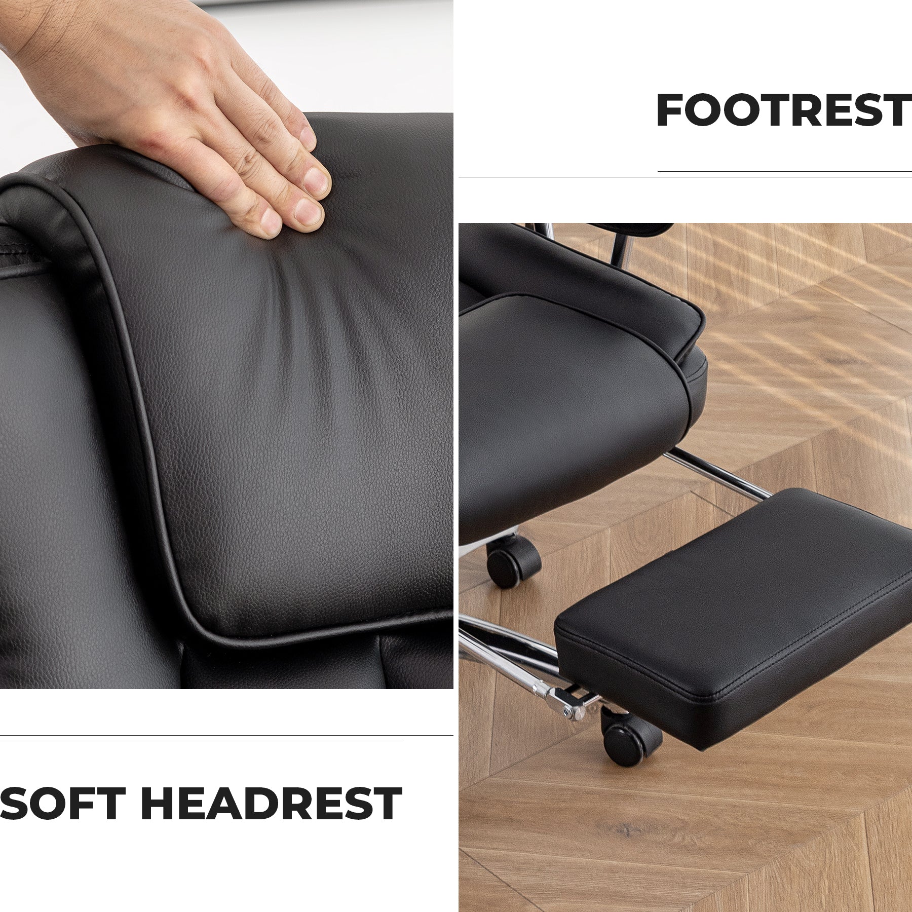 Big and tall office chair in home office setting