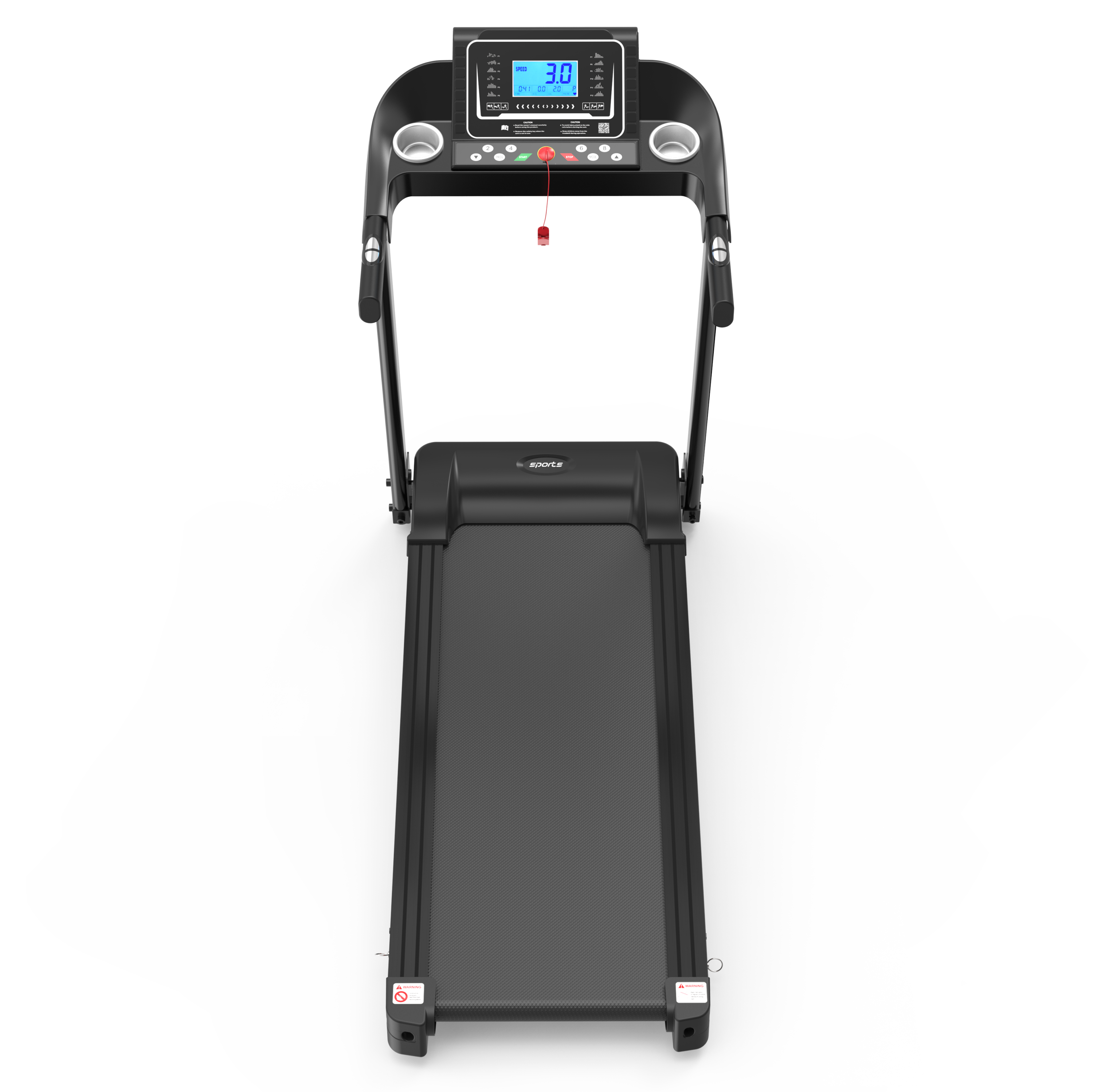 Electric treadmill Fitshow App phone tracking workout data