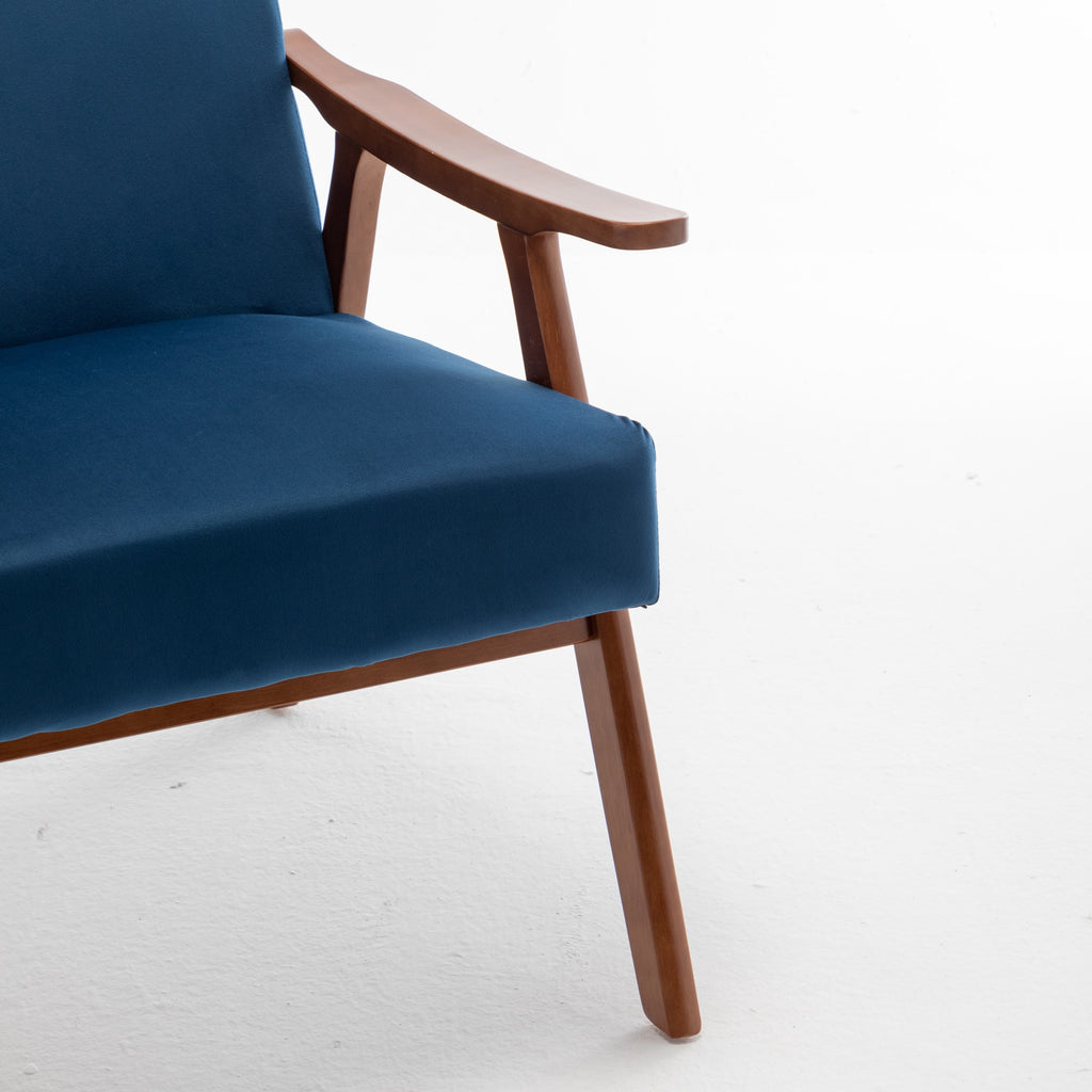 Mid-century accent chair front angle