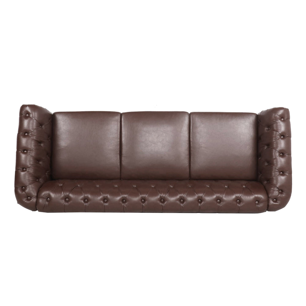 PU leather upholstery texture close-up