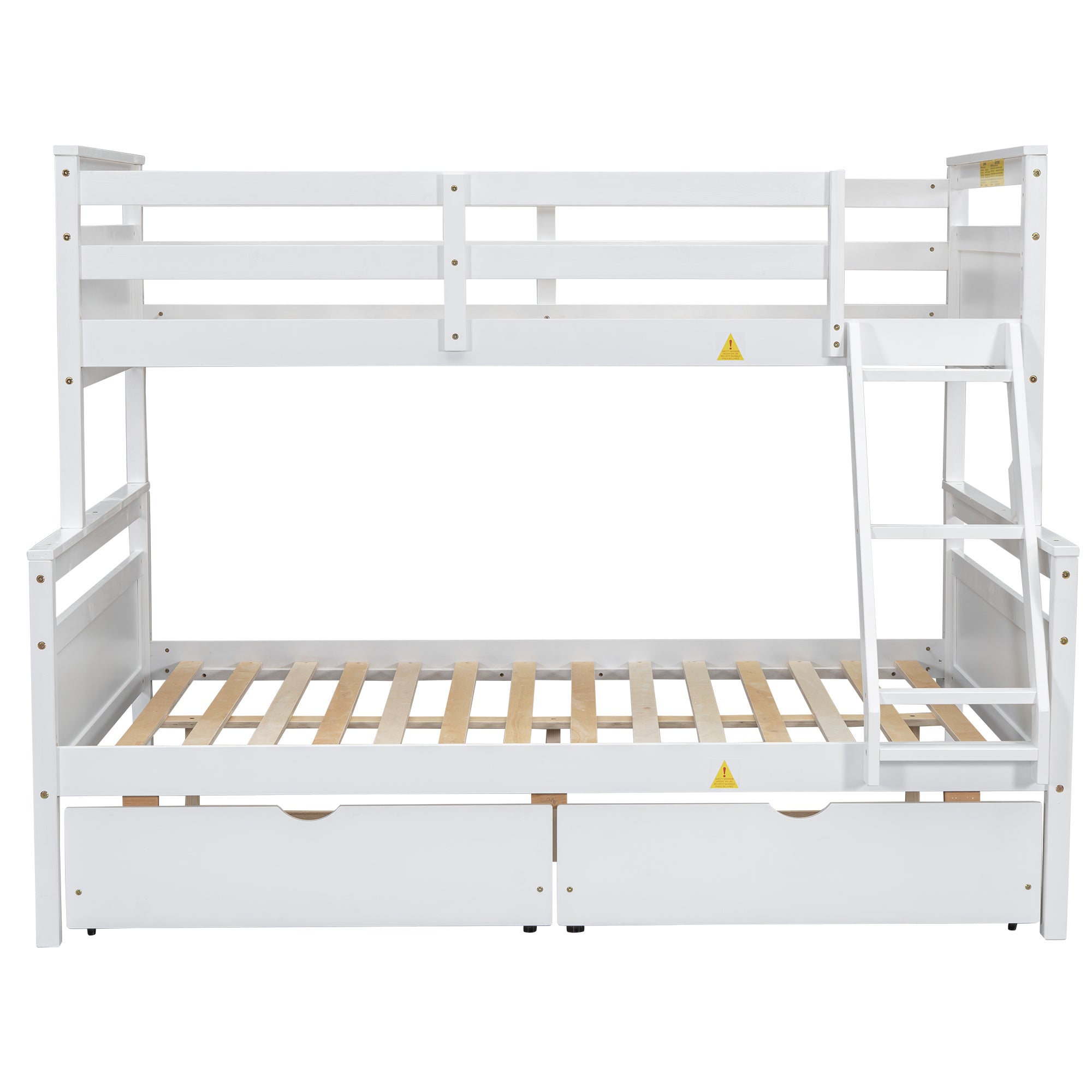 Bunk bed guardrail and ladder safety detail