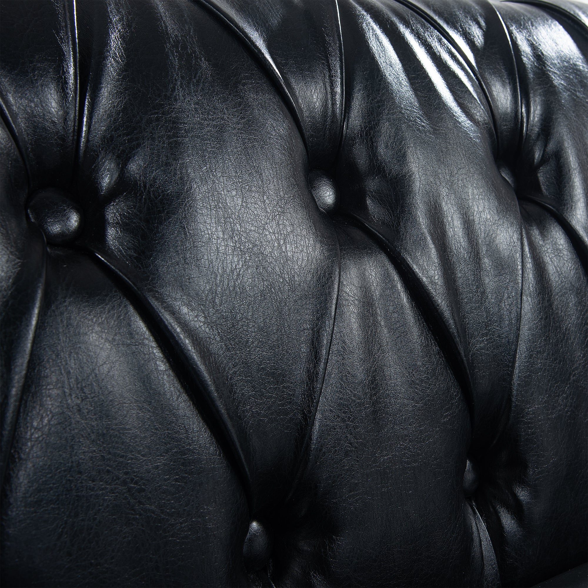 Black Chesterfield sofa product photo