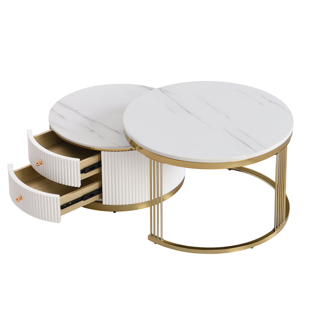 2-piece round coffee table set product photo