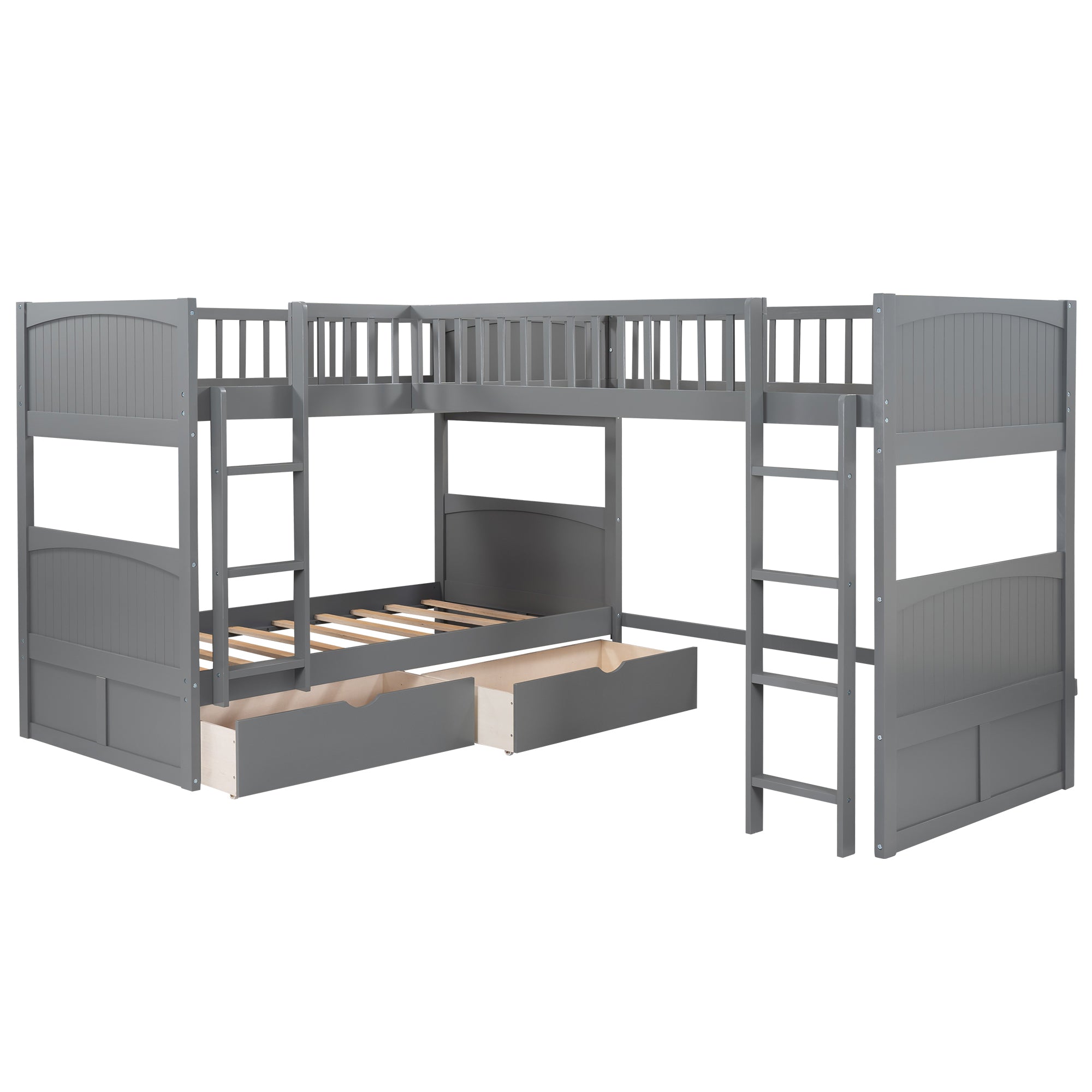 Open clearance space under loft for play or study