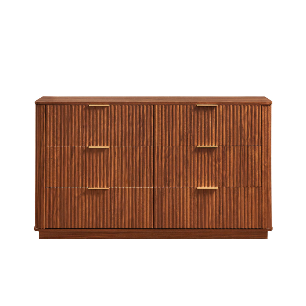 Walnut bedroom dresser full product photo