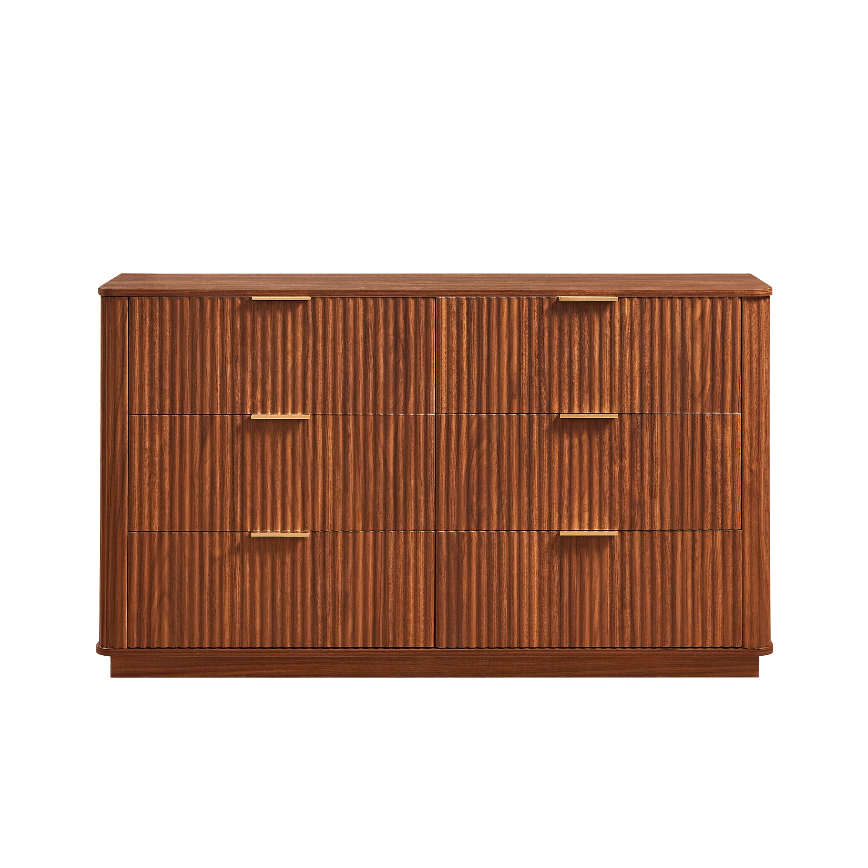 Walnut bedroom dresser full product photo