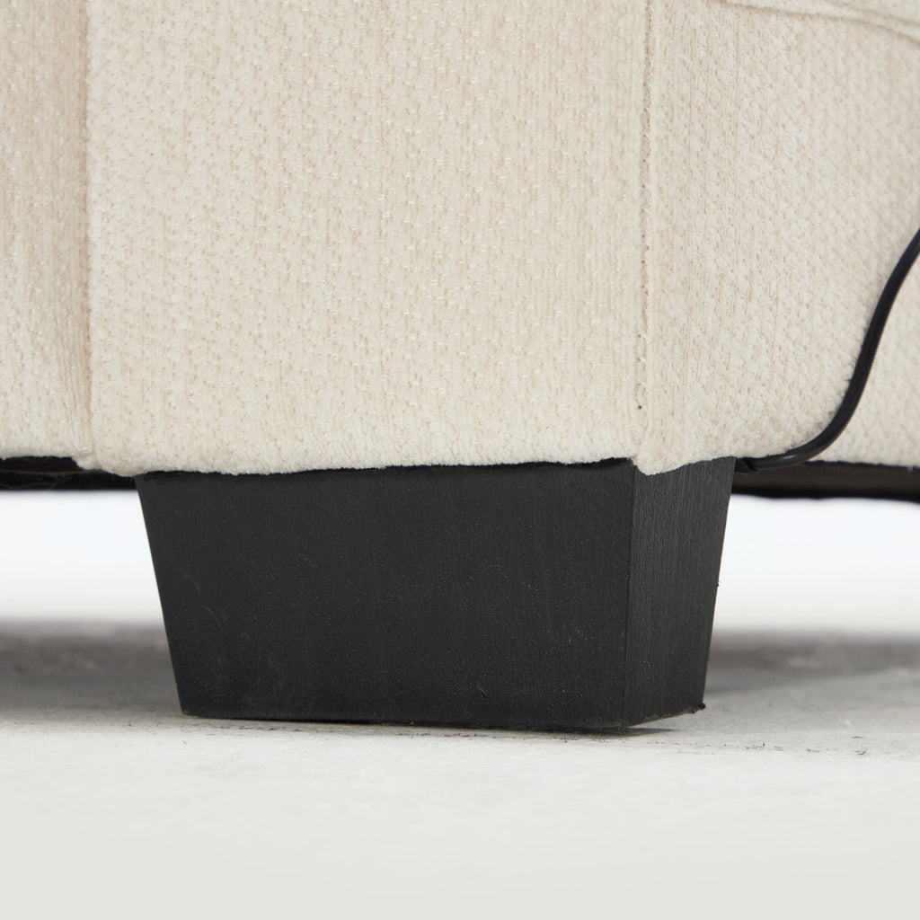 Modern Storage Sofa with Dual USB, 2 Side Pockets,Ottoman Storage Bench Cloud Sectional Chenille Sofa Oversized,4-Seat, L-Shaped Couch,Black