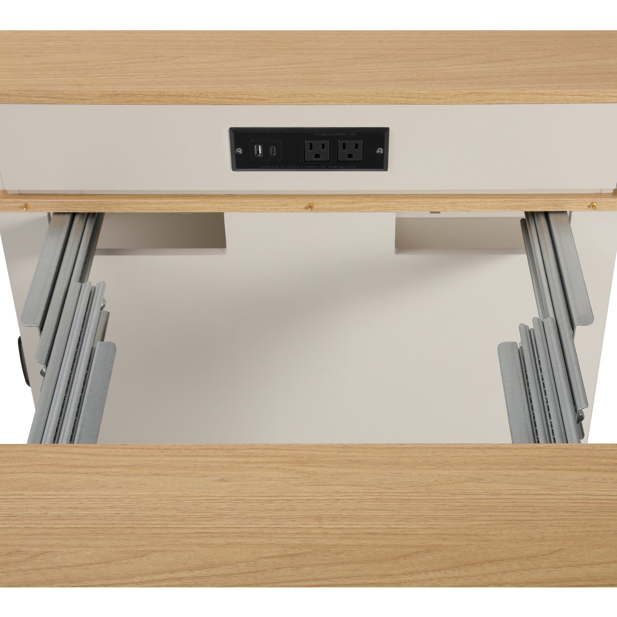 K&K 59.5' Kitchen Island with Extendable Dining Table, Kitchen Storage Table with Double-sided Storage, Kitchen Island with 2 Drawers, Power Outlet, Side Open Shelves, for Kitchen, Dining Room, Black