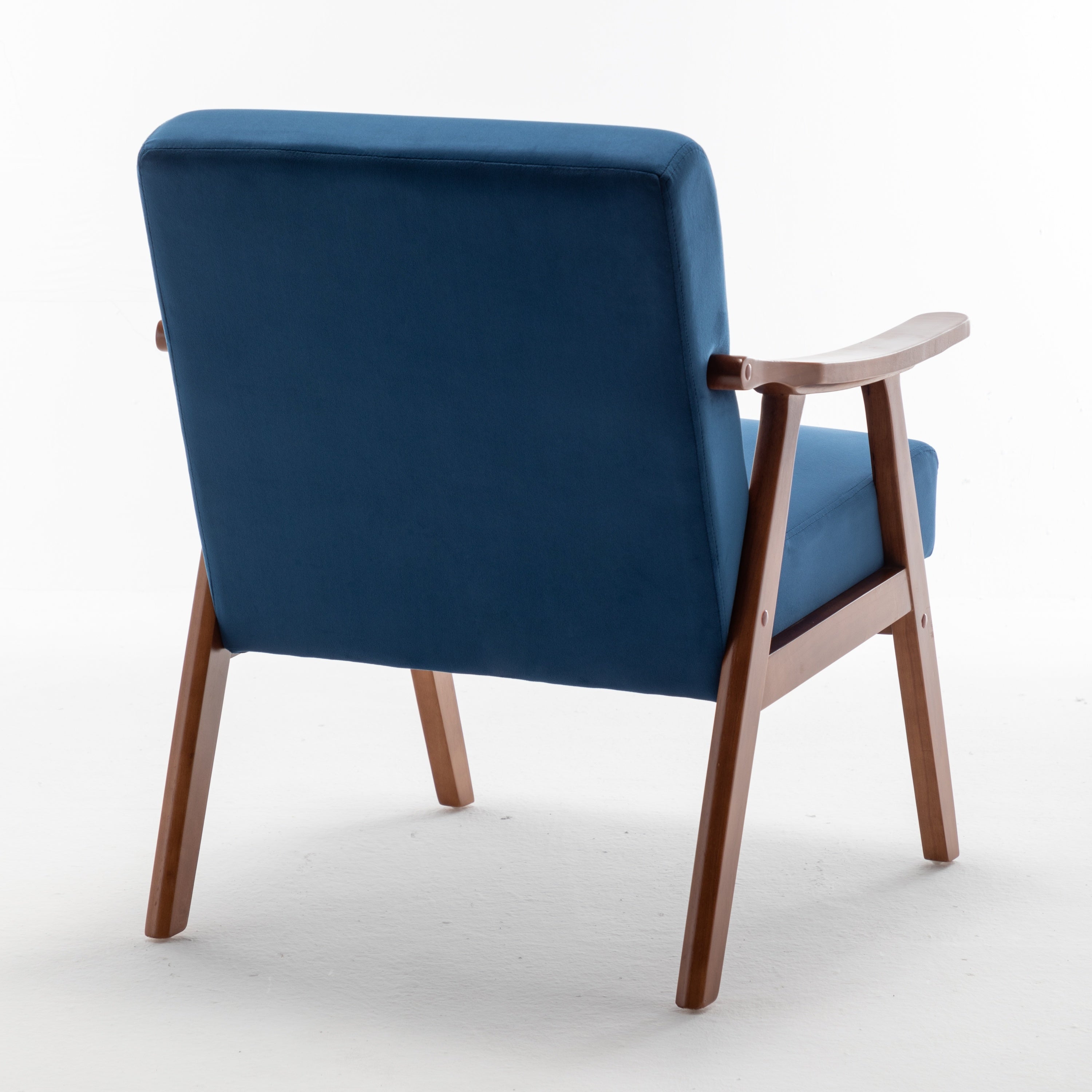 Mid-century lounge chair lifestyle photo