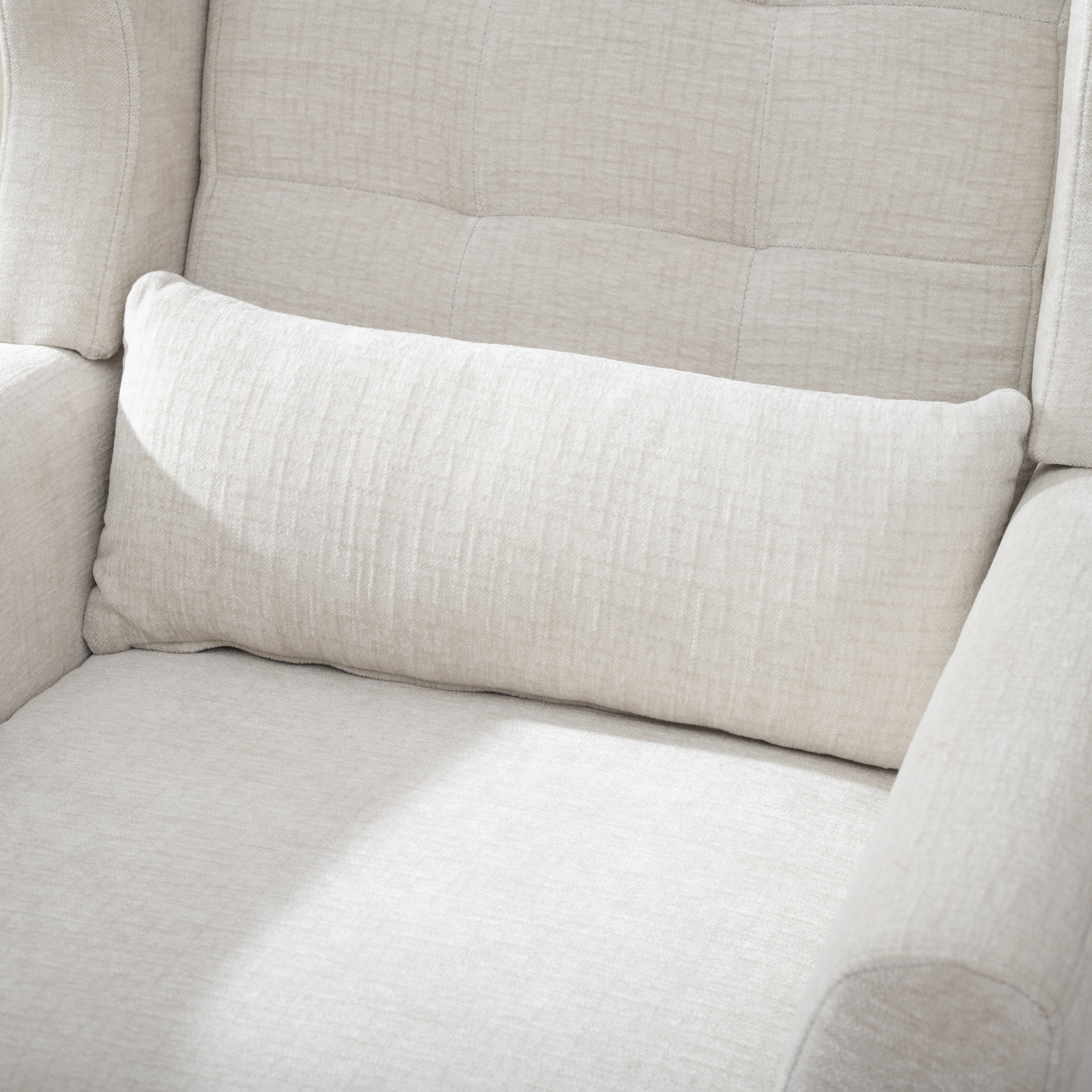 Mid-century modern accent chair in living room setting