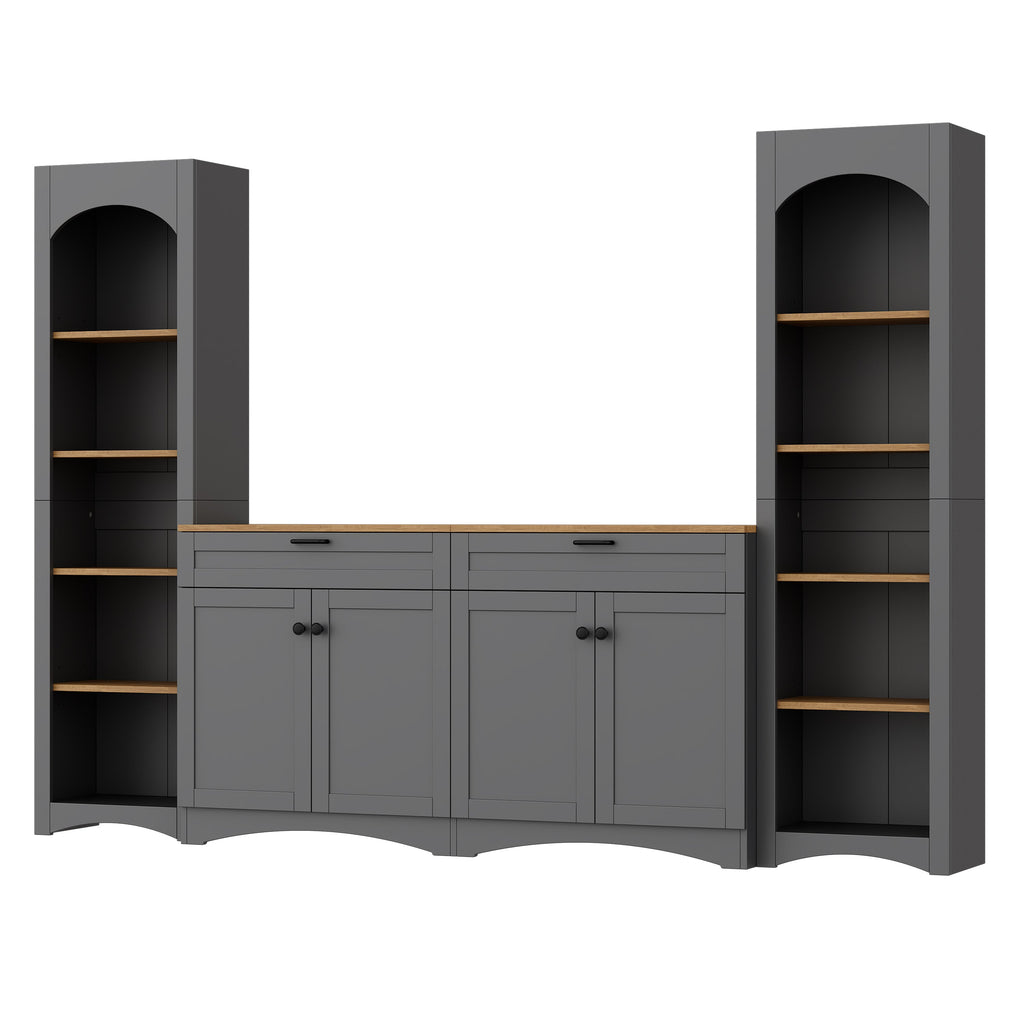 3-Piece Farmhouse Entertainment Center — for TVs Up to 70"