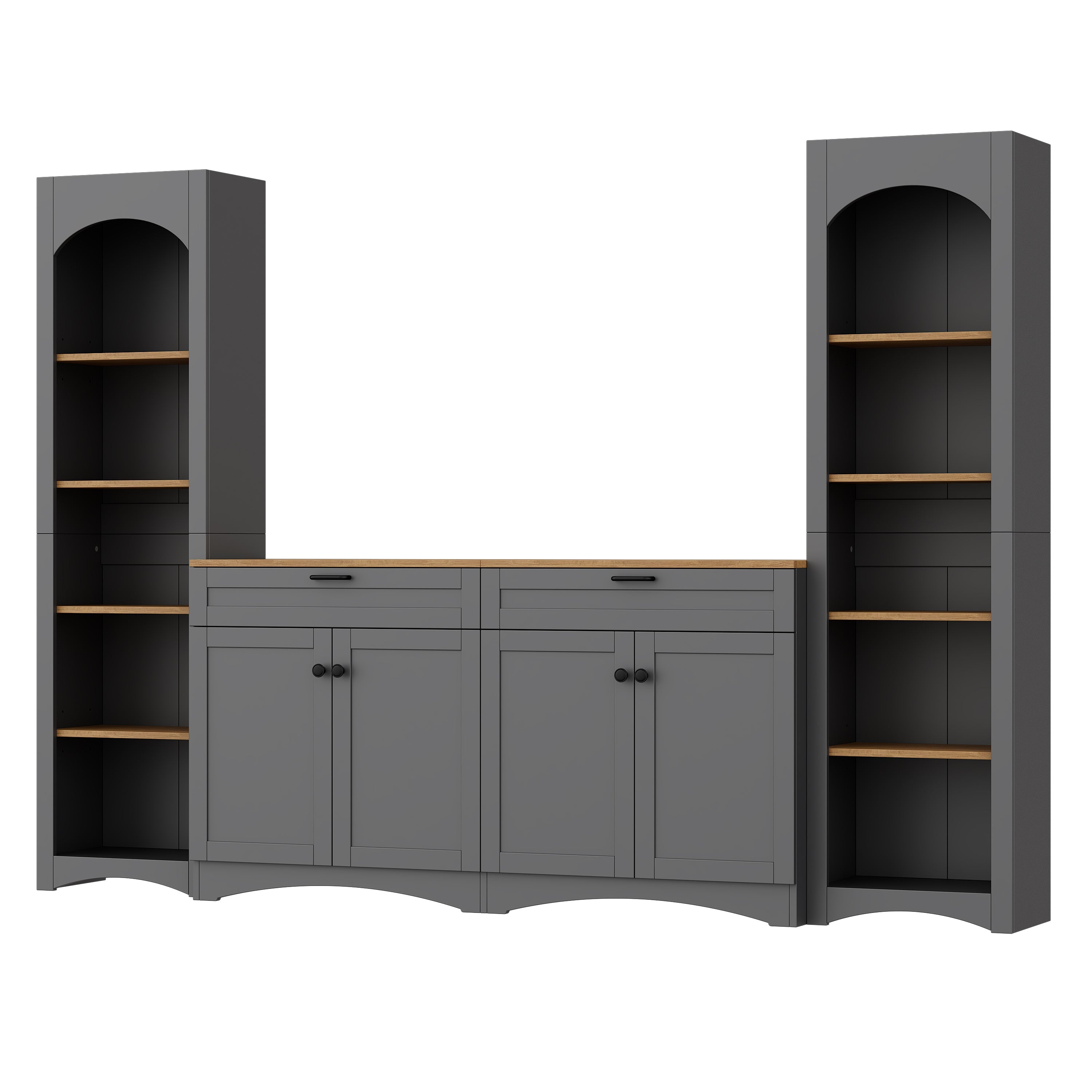 3-Piece Farmhouse Entertainment Center — for TVs Up to 70"