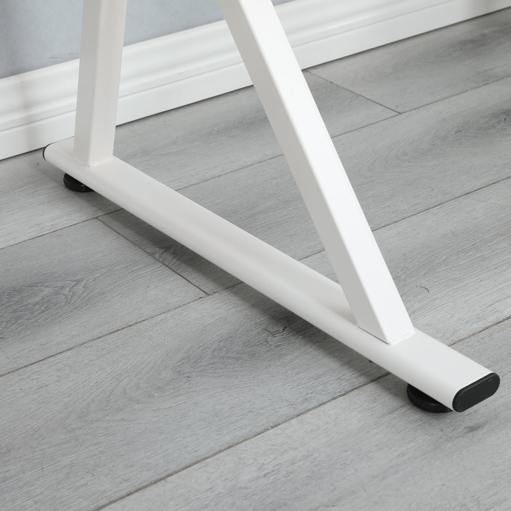 White glass drafting table full workspace display