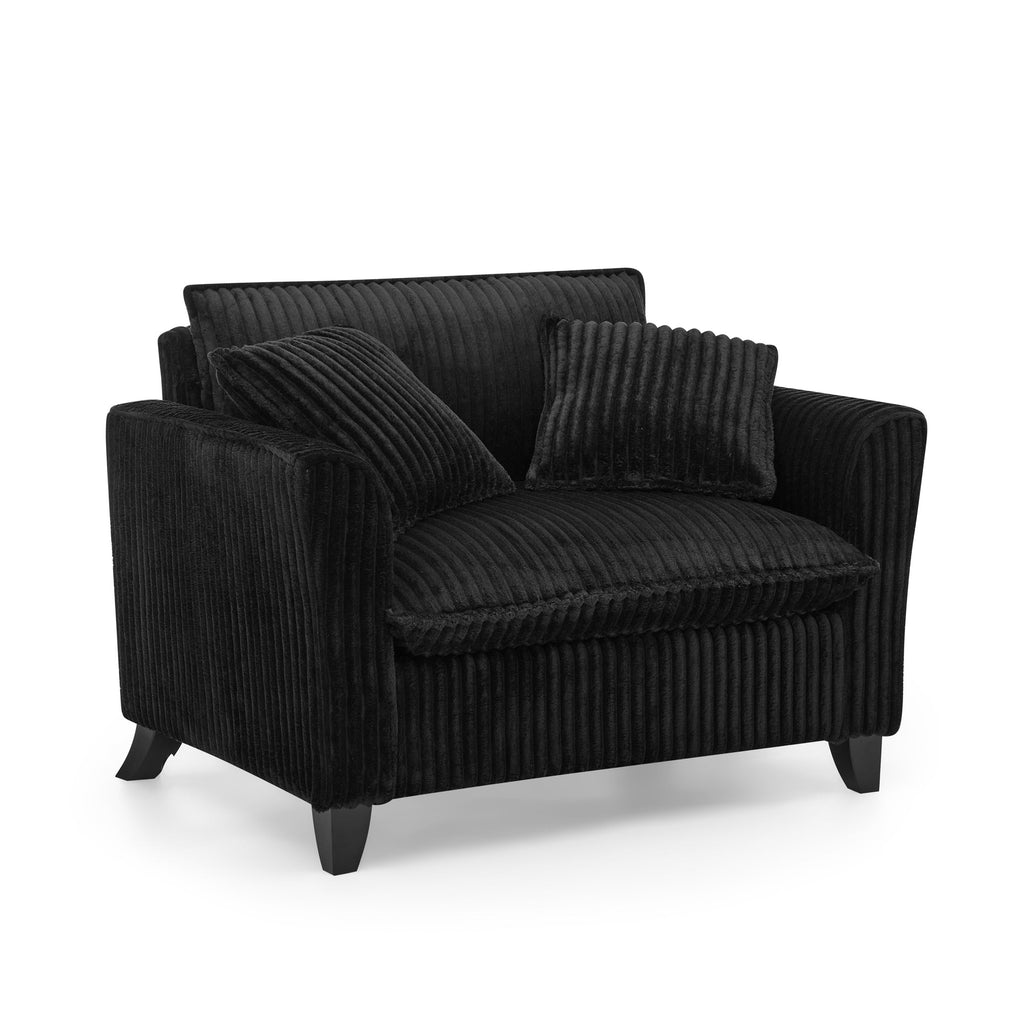Lazy sofa chair, comfortable single-person sofa chair, with a backrest and soft seat cushion, having armrests on both sides, suitable for living room and bedroom - Brown