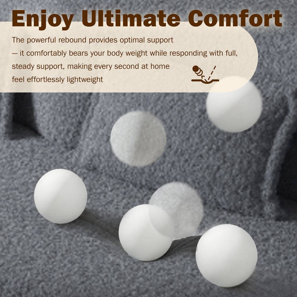 Sherpa Fleece Foldable Floor Sofa Bed — 3-in-1 Full Size, 78" Wide