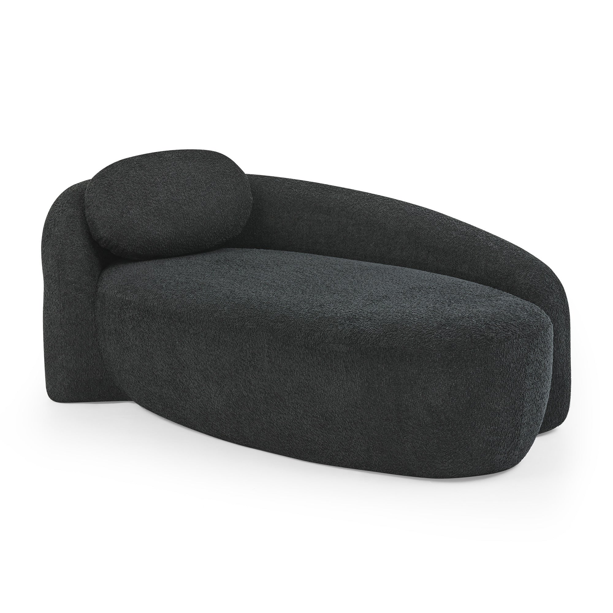 Black compact lazy sofa chair dimension overview