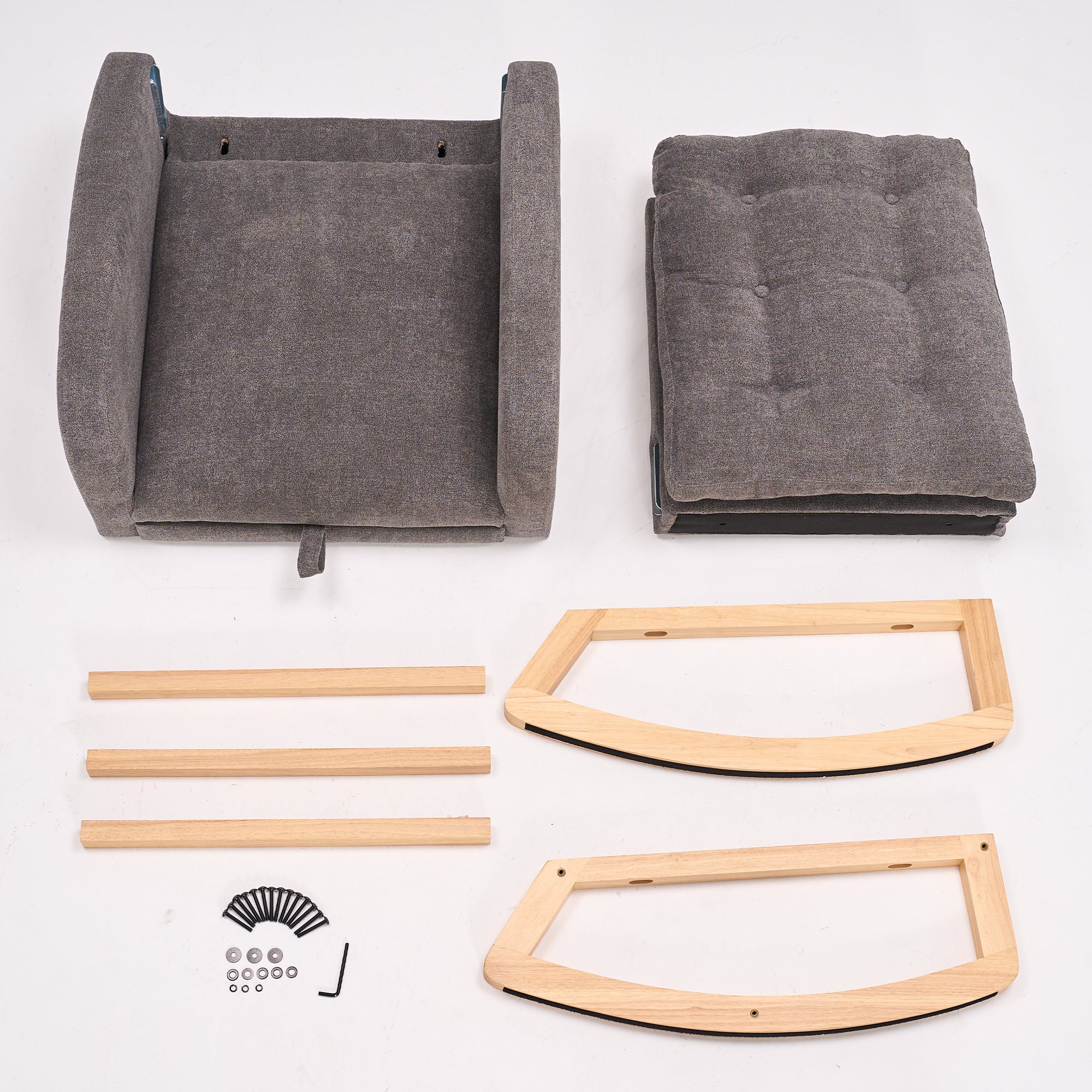 Accent rocker in reading nook setting
