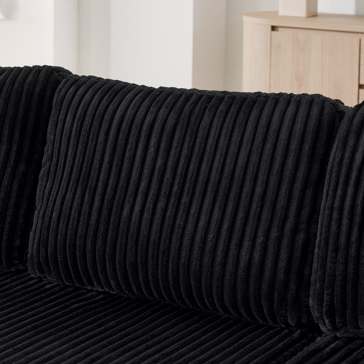 U shape Modular Sectional Sofa, Compressed Sectional Sofa Modern Minimalist Style Corduroy Couch, Sleeper Sofa for Living Room, Bedroom, Comfy Compressed Sofa Couch Space-Efficient Design-green