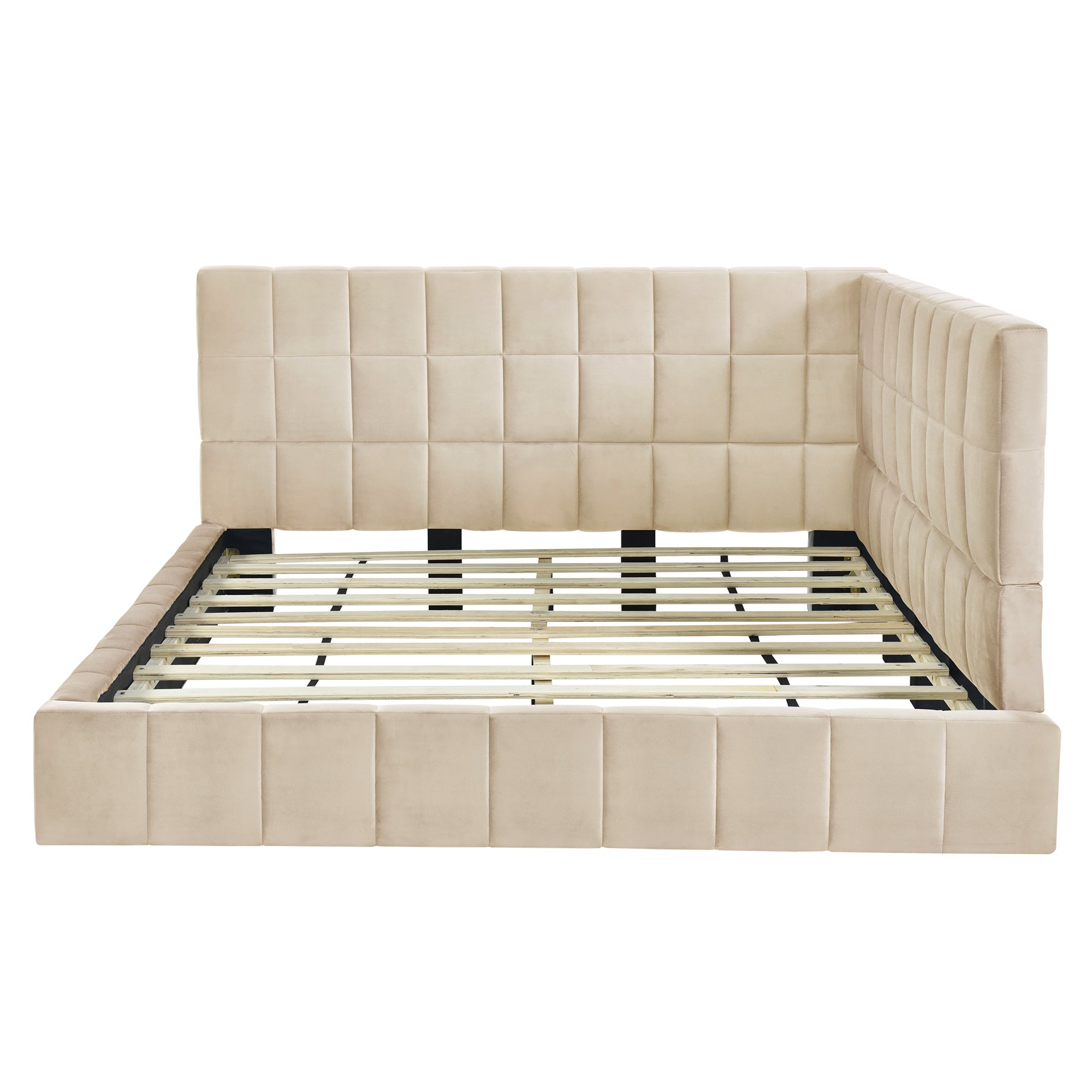 Mid-century modern daybed in bedroom setting