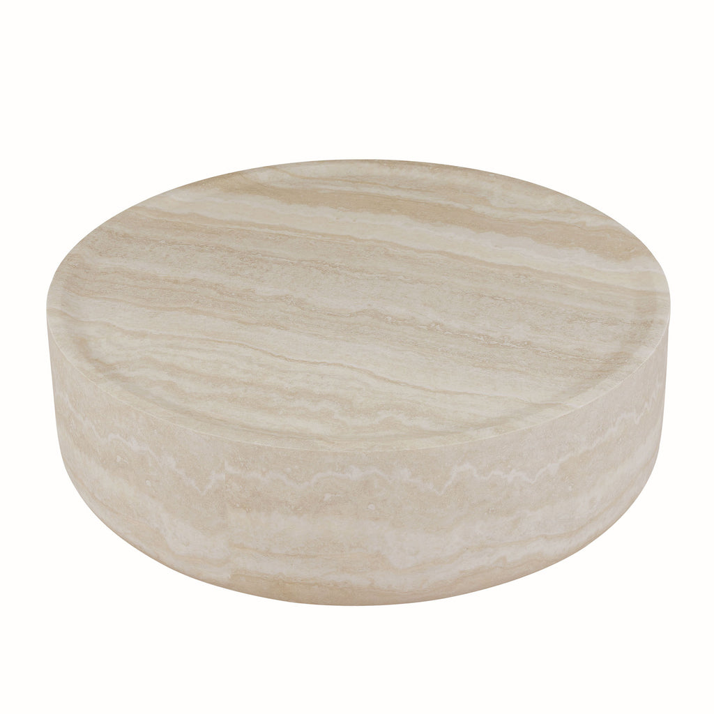 Modern living room round coffee table no assembly