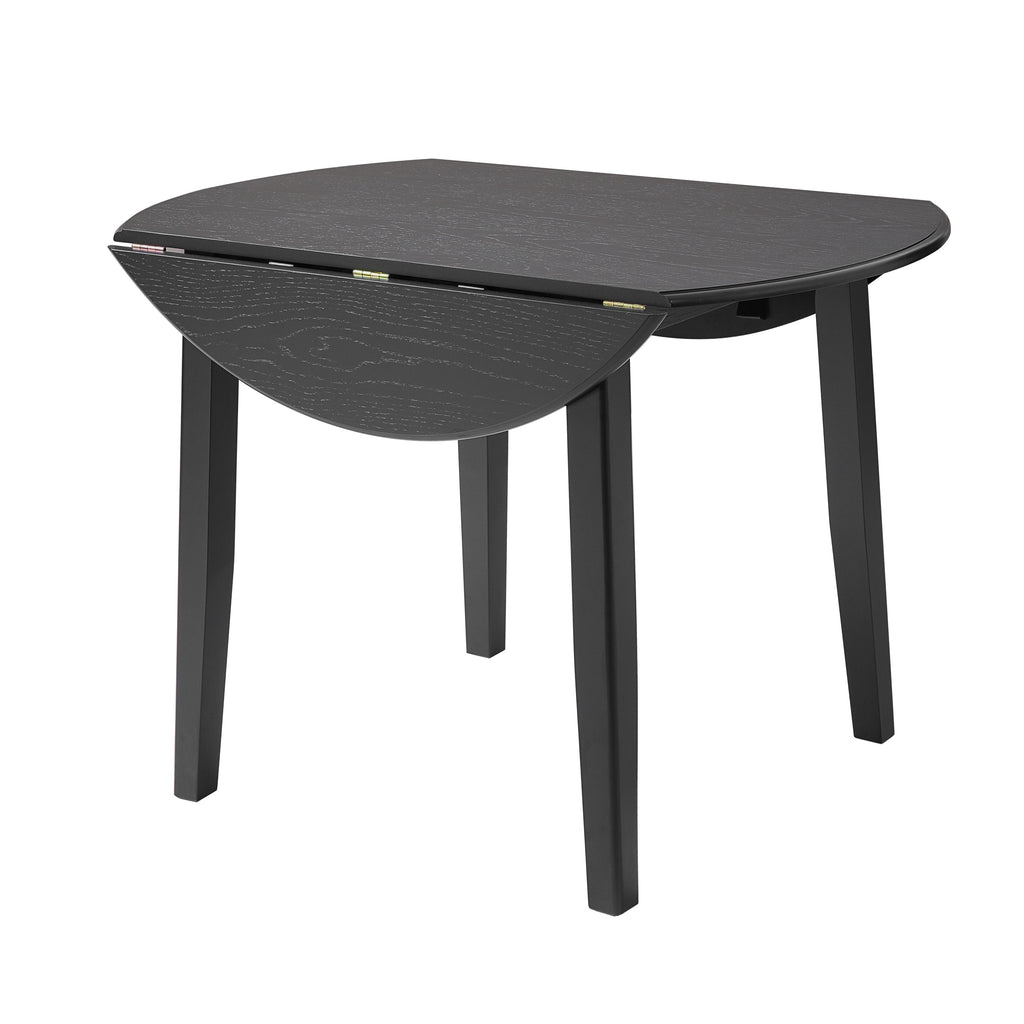 Extendable Round Dining Table for 2–4 People, Folding Wood Dining Table with Adjustable Size, Space-Saving Design for Small Apartments and Dining Areas - LIGHT BROWN