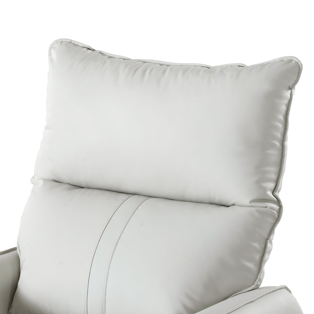 Recliner chair high-density foam padding close-up