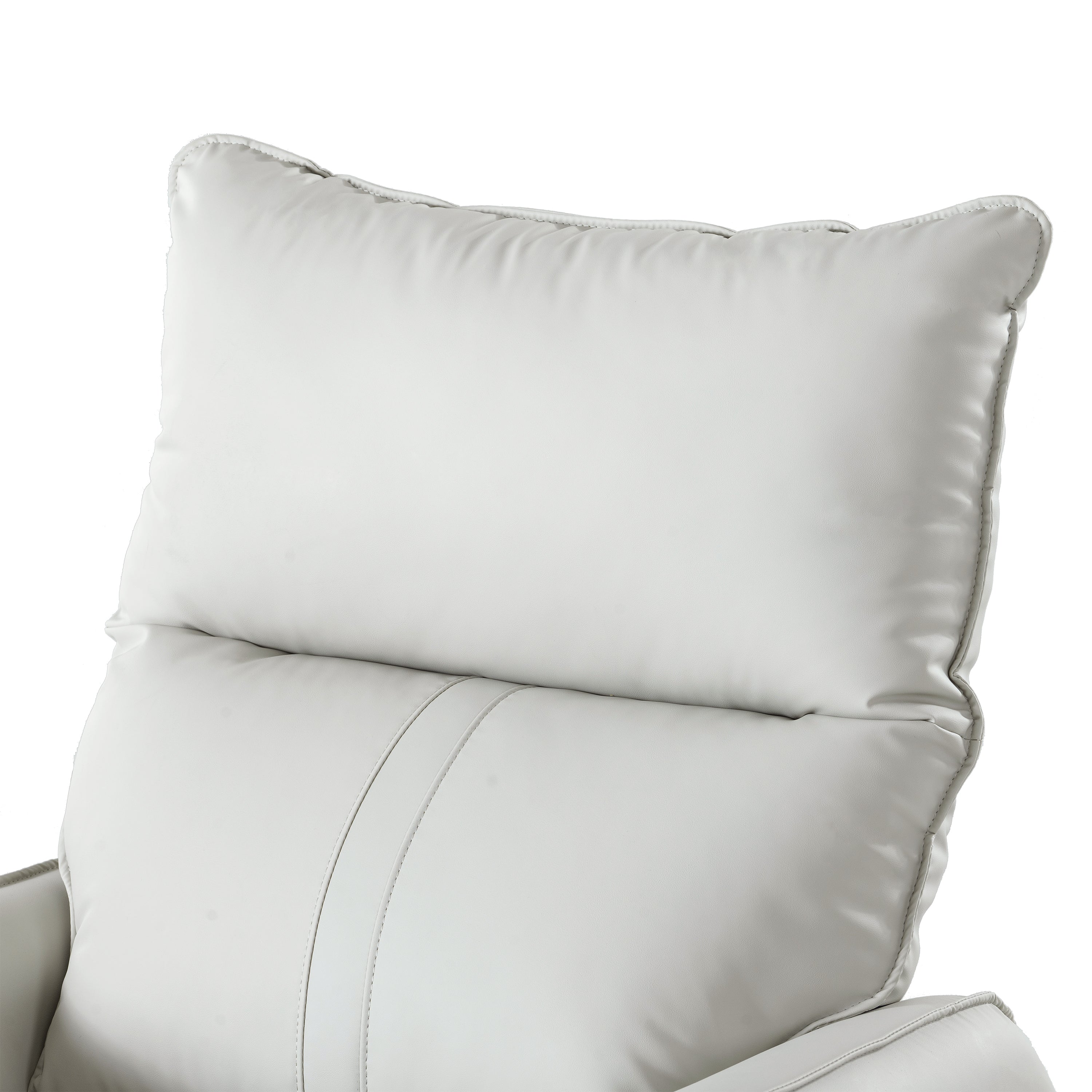 Recliner chair high-density foam padding close-up