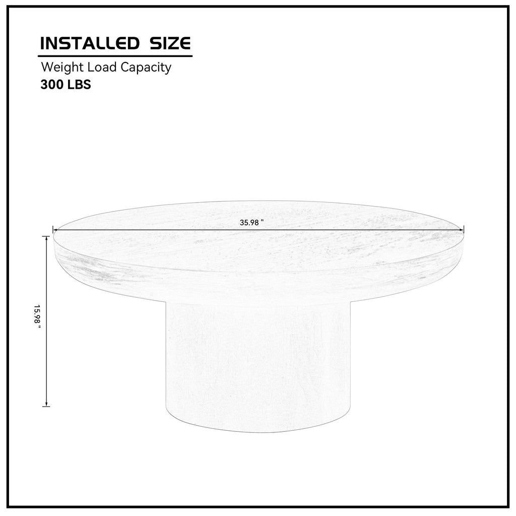 Round coffee table easy assembly hardware overview