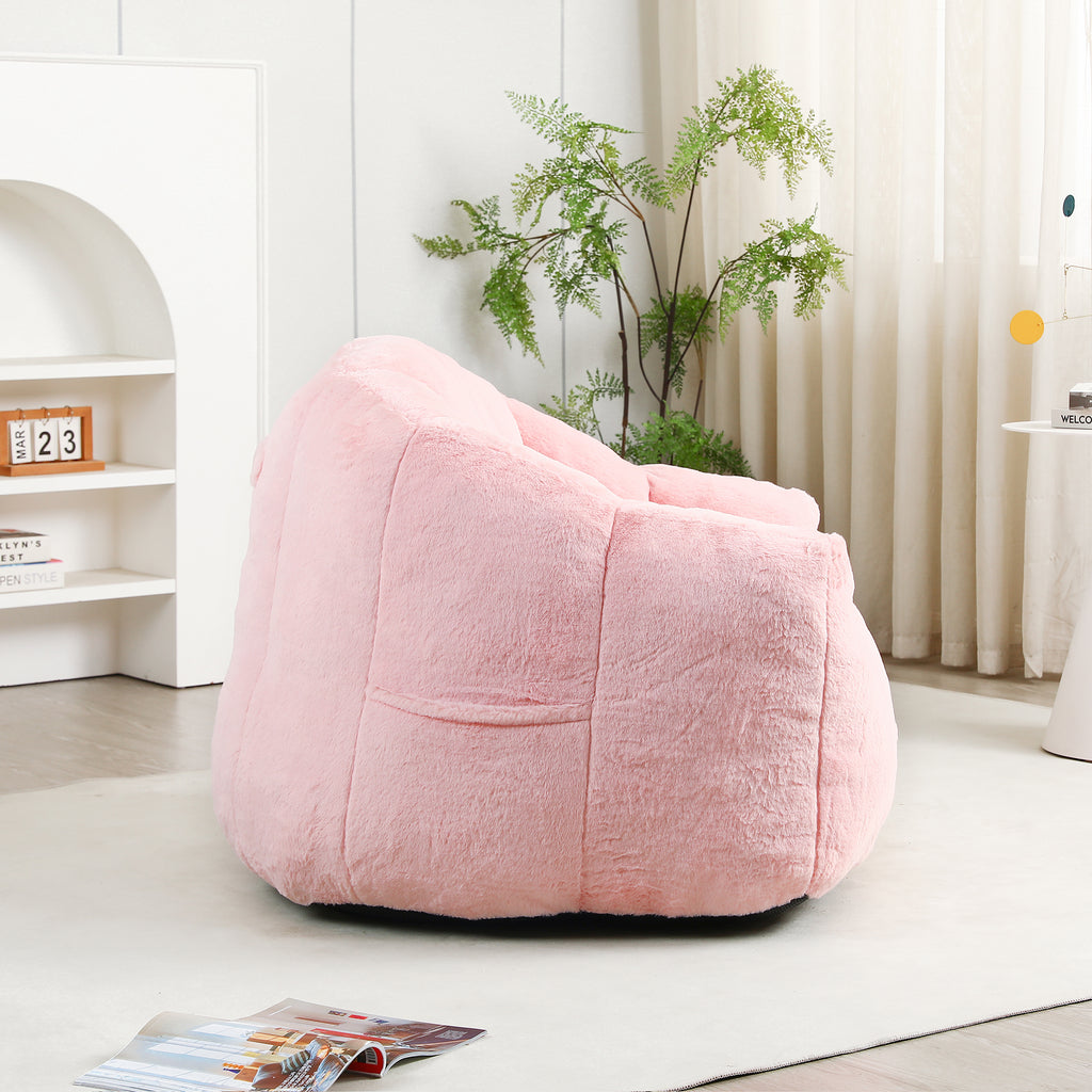 High-density foam fill bean bag seat detail