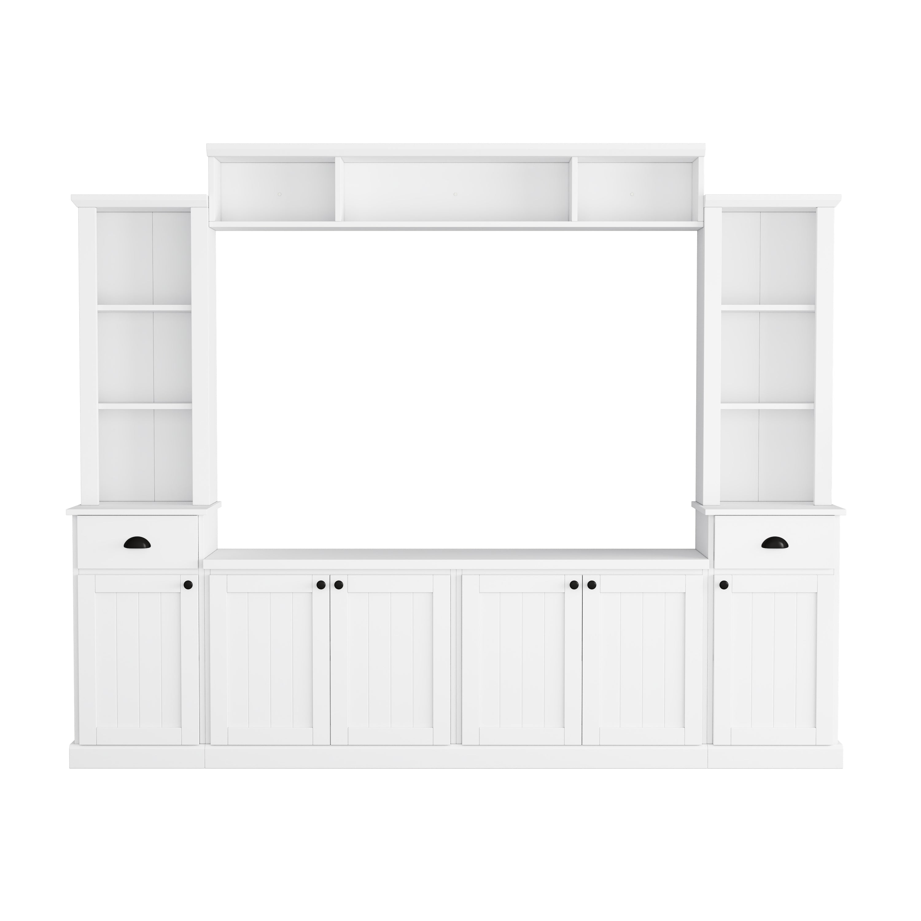 103" Entertainment Center Wall Unit with Bridge — for TVs Up to 75"