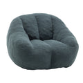 Green teddy bean bag chair with memory foam — front view