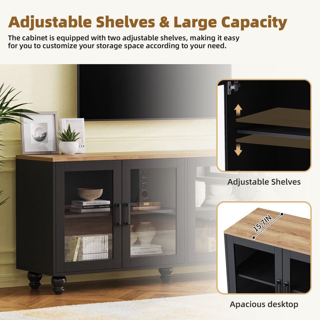 Black wall unit bookshelf and display cabinet storage layout