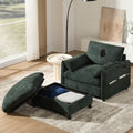 37' Single Sofa with Storage Ottoman, Adjustable Phone Holder, Dual-Port Charger, Storage Pockets, Elephant Ear Armrest, Comfy Chenille Armchair, Modern Cloud Chaise Lounge for Living Room&Apartment