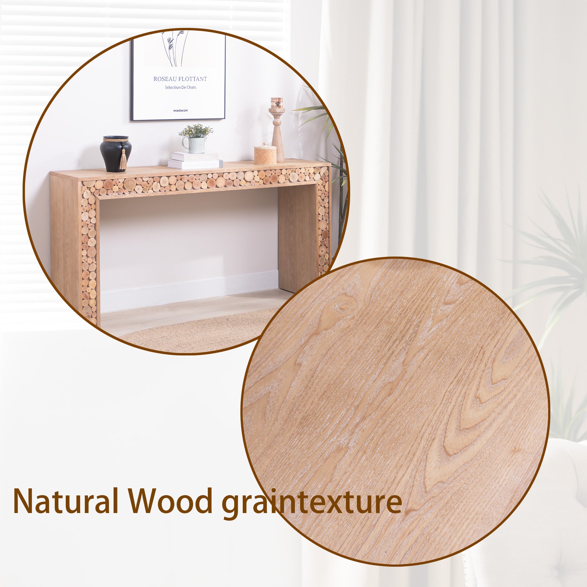 62 inch narrow console table modern farmhouse style