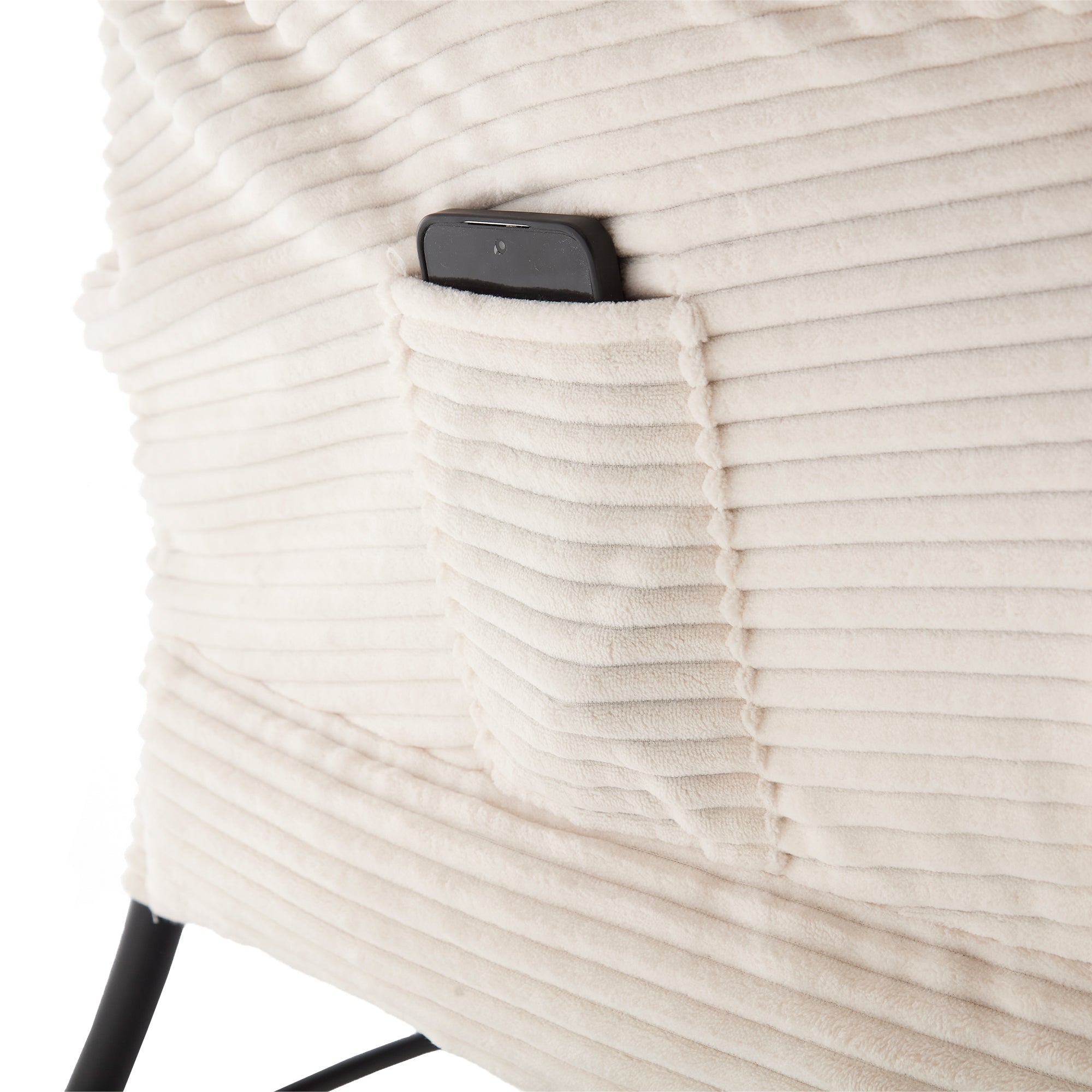Lazy Lounge Chair with Ottoman — PP Cotton & Side Pocket