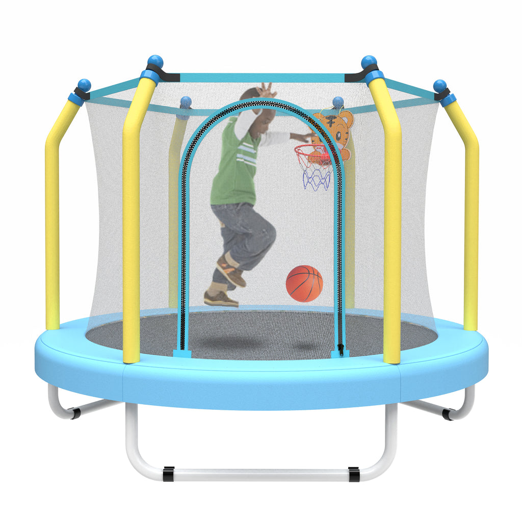 Kids indoor outdoor trampoline safety enclosure detail