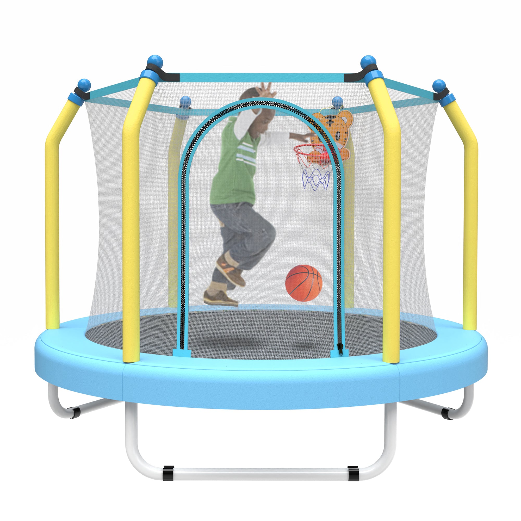 Kids indoor outdoor trampoline safety enclosure detail