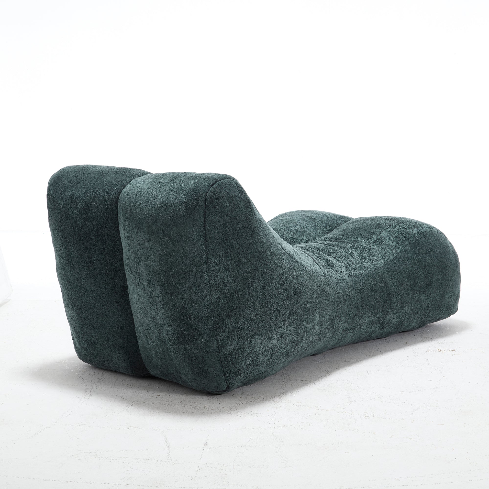 Light blue microfiber bean bag — room decor