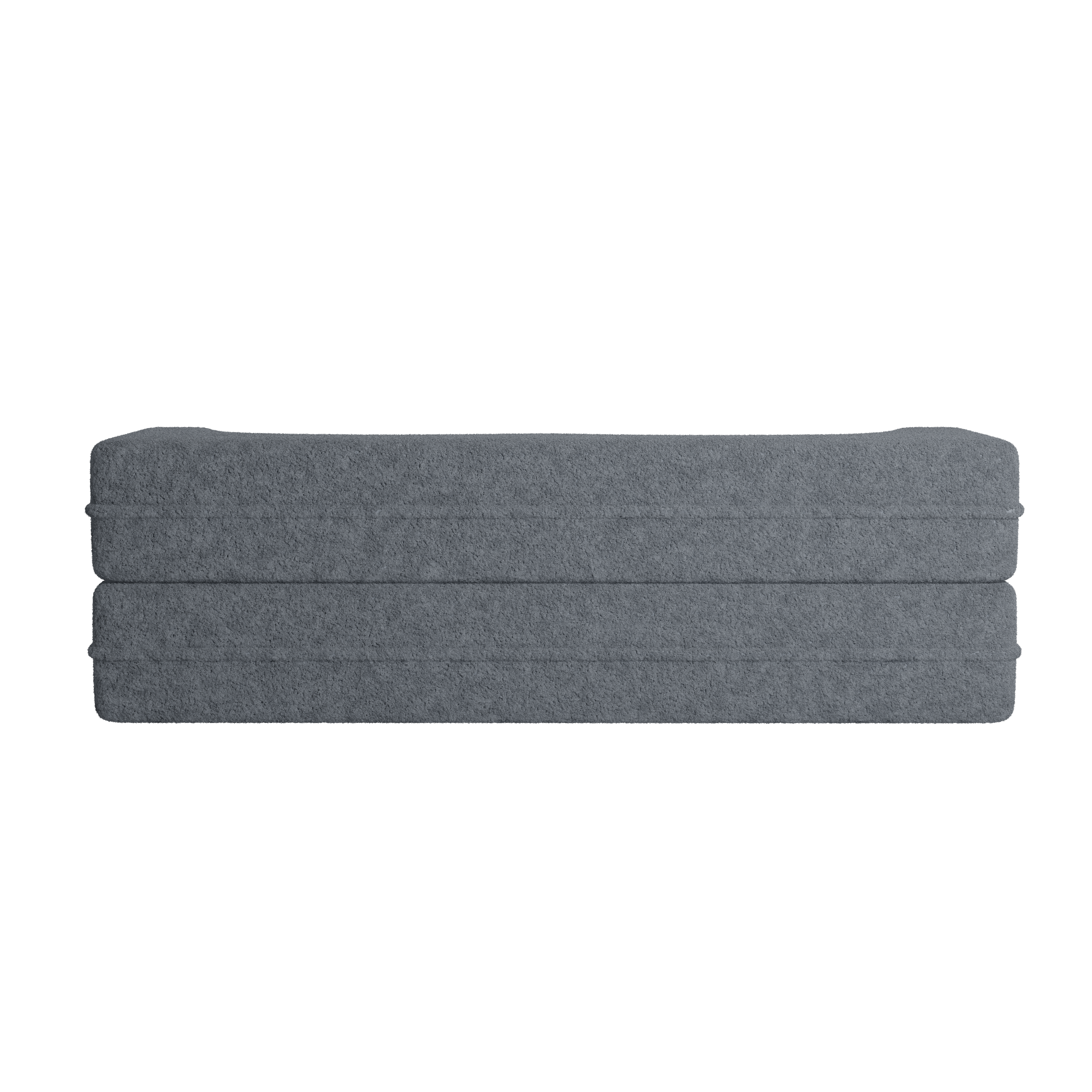 Sherpa Fleece Foldable Floor Sofa Bed — 3-in-1 Full Size, 78" Wide