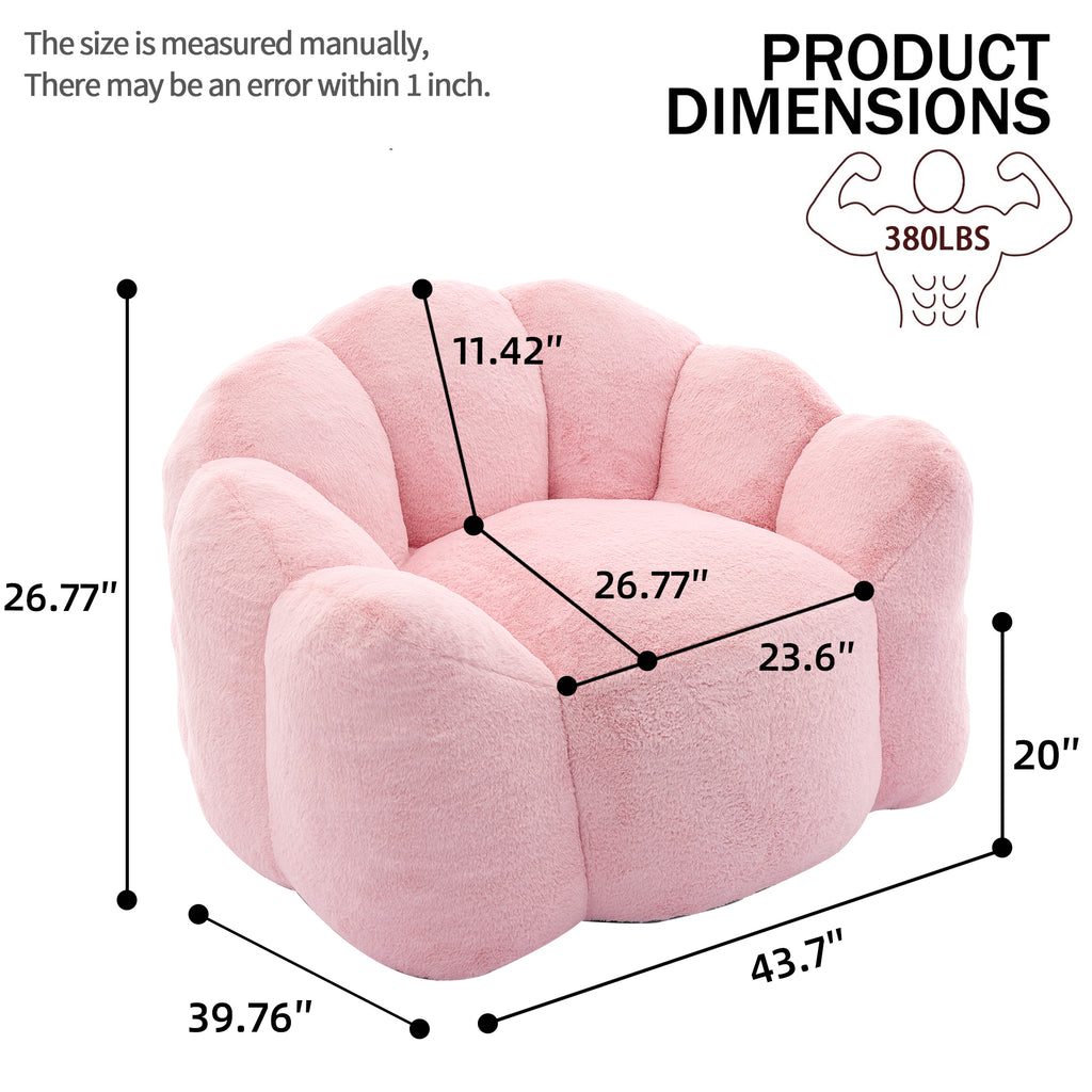 Lotus compression bean bag in living room setting