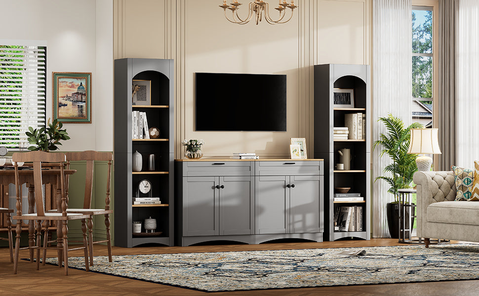 3-Piece Farmhouse Entertainment Center — for TVs Up to 70"
