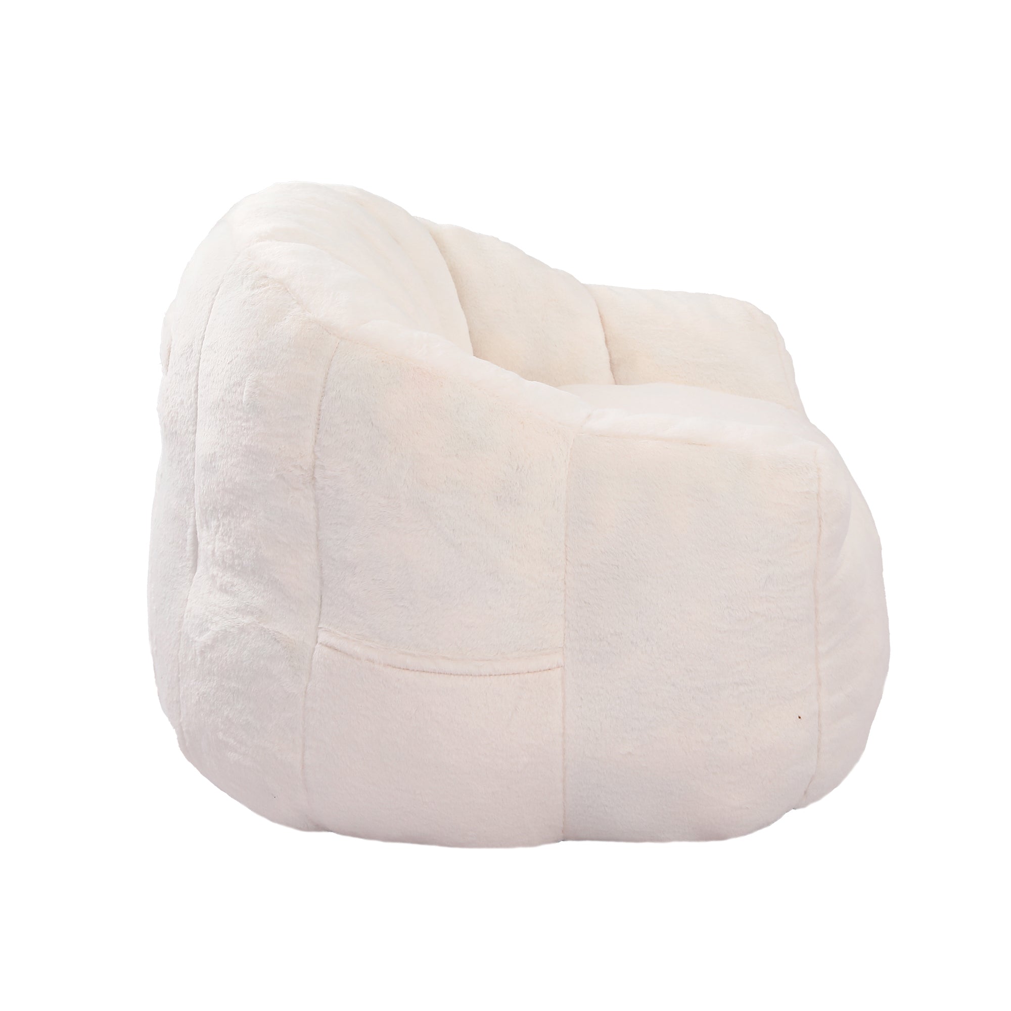 Bean bag chair in reading nook