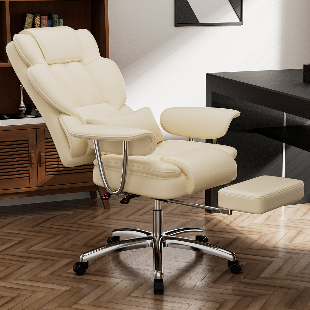 Executive office chair product photo in beige