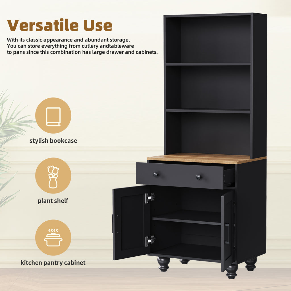 Black entertainment center adjustable shelf interior detail