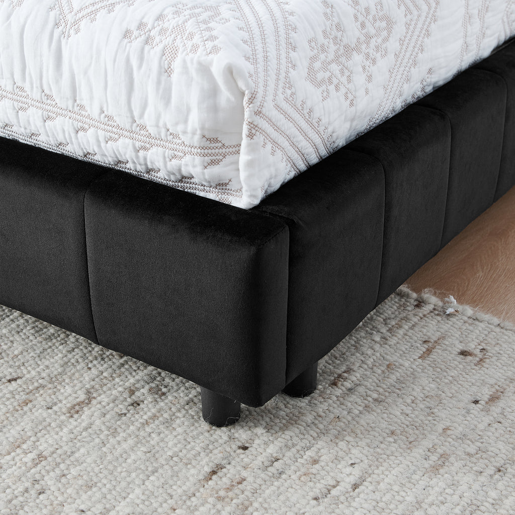 Full size daybed used as living room sofa
