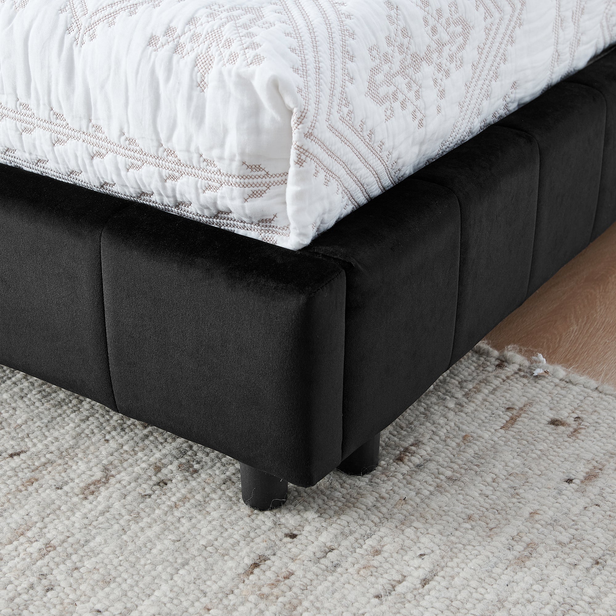 Full size daybed used as living room sofa