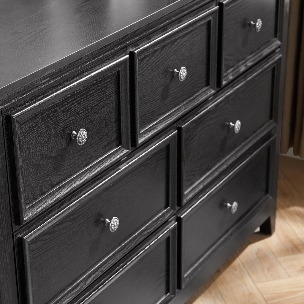 Modern 7-Drawer Dresser — Chest of Drawers Storage Cabinet