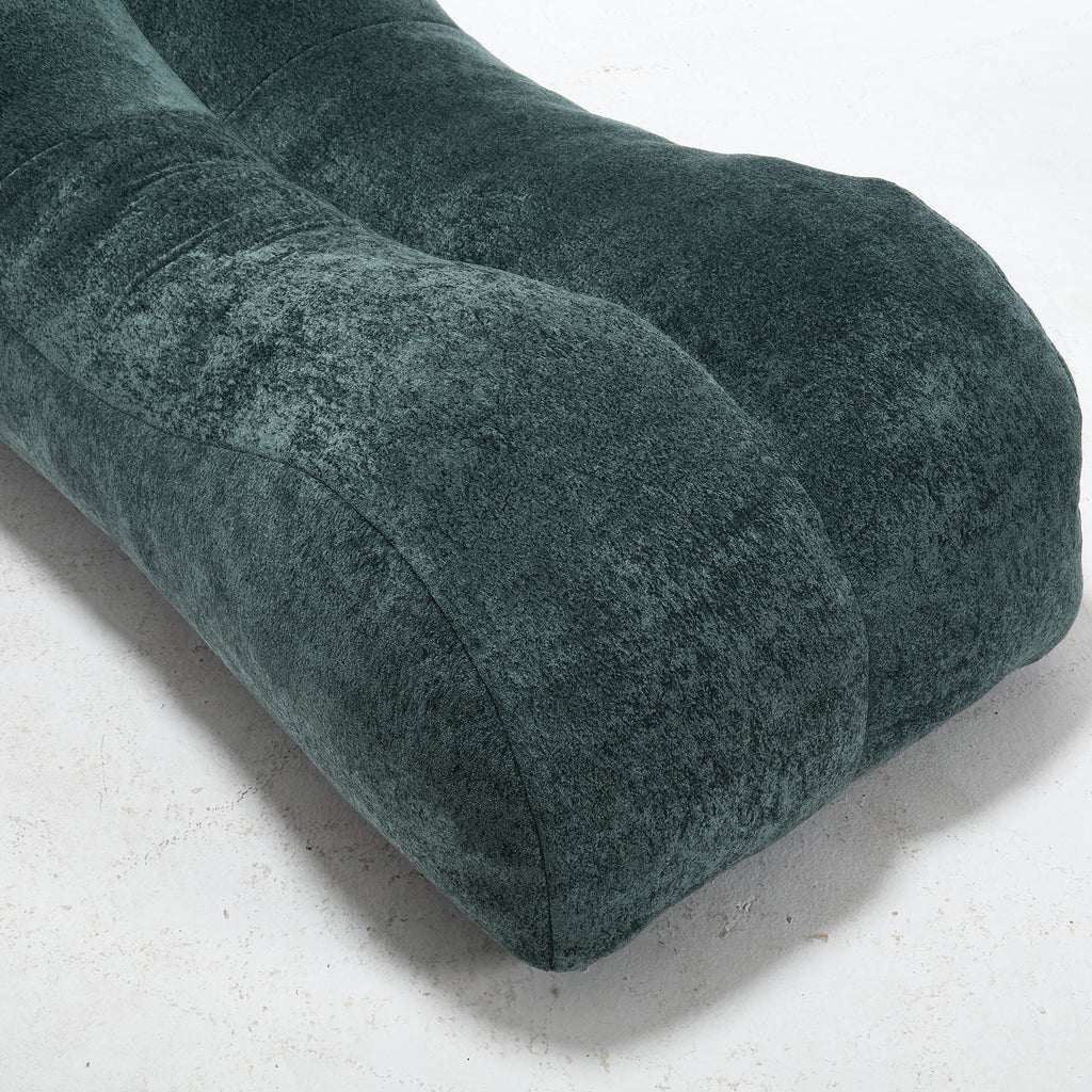 Soft foam bean bag chair — seating detail
